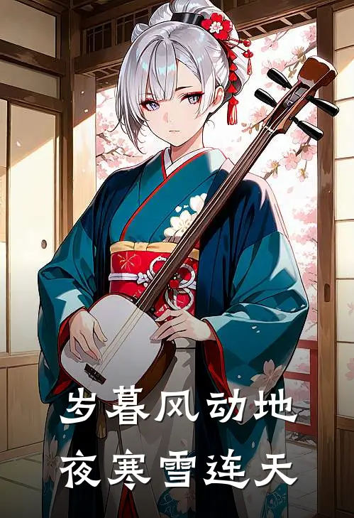 岁暮风动地,夜寒雪连天